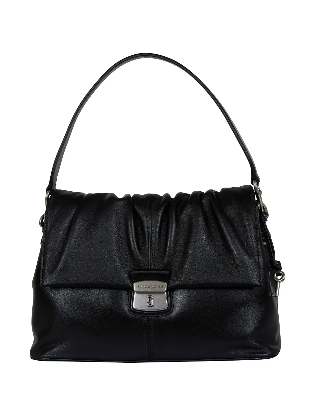 Marc Jacobs ruched leather shoulder bag - Nero