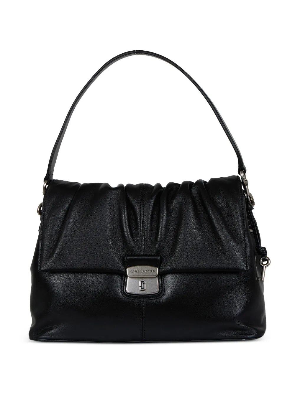 Marc Jacobs ruched leather shoulder bag - Nero