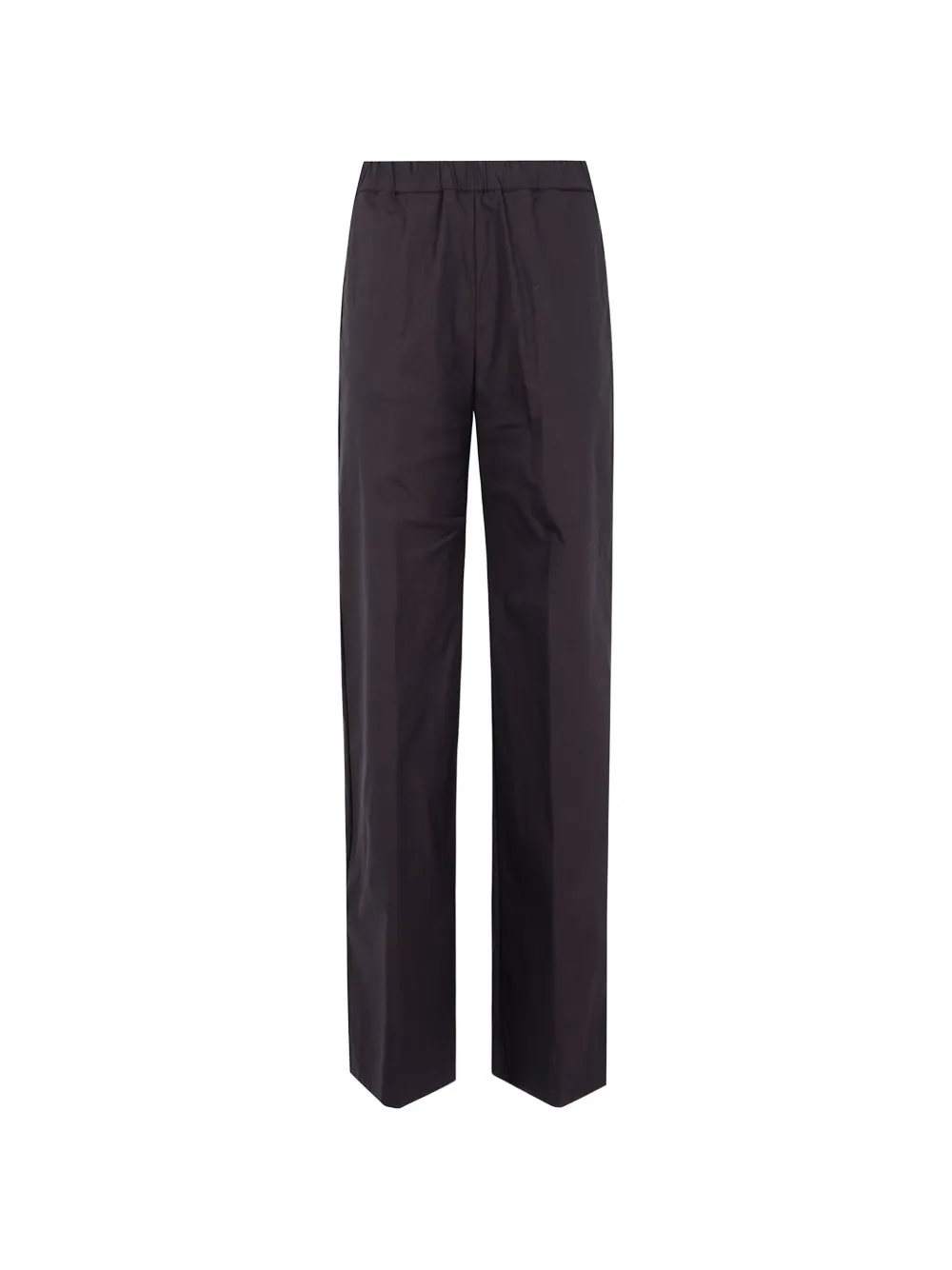 Liviana Conti Julian elasticated-waistband wide-leg trousers - Marrone