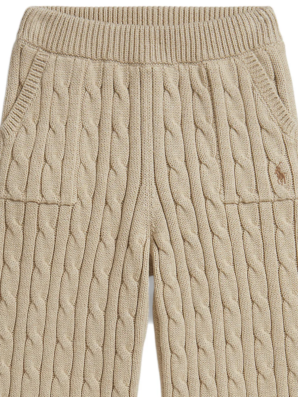 POLO RALPH LAUREN KIDS Broek met geborduurd logo Beige