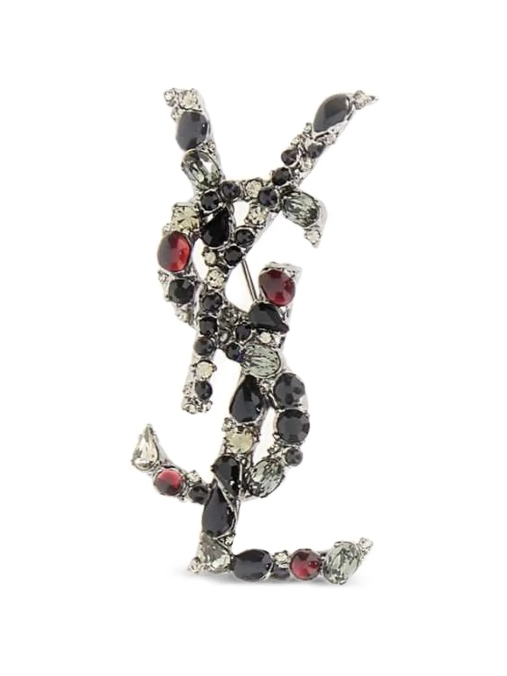 Saint Laurent Verzierte Cassandre Brosche - Silber