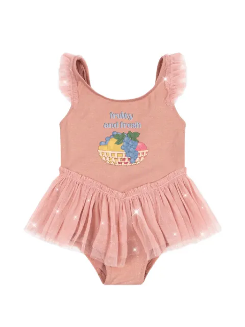 Konges Sløjd Amandine ruffled-trim tulle-skirt swimsuit