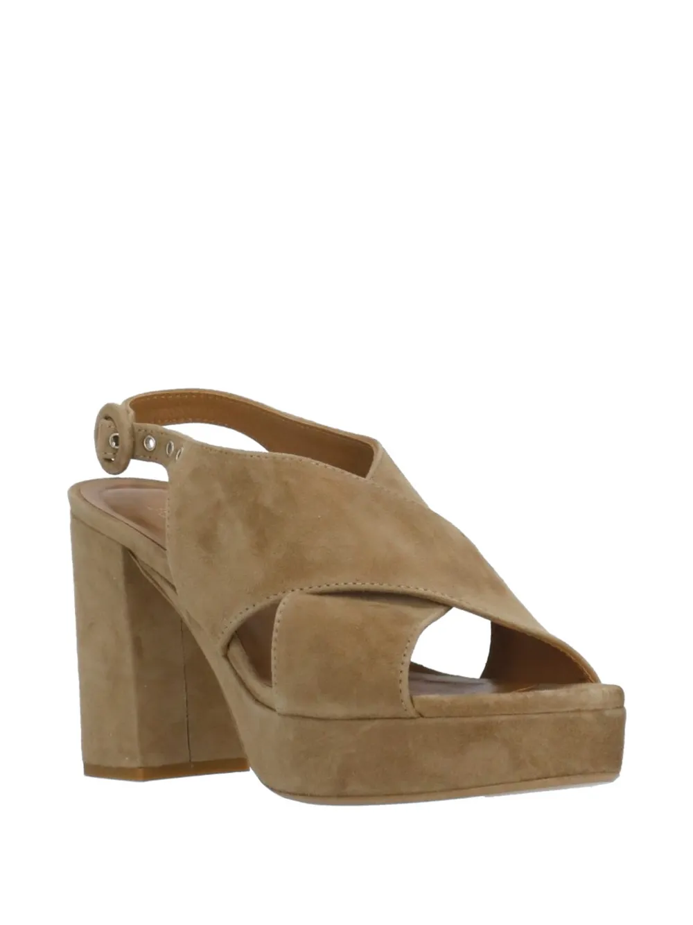 Julie Dee suede heeled sandals Bruin