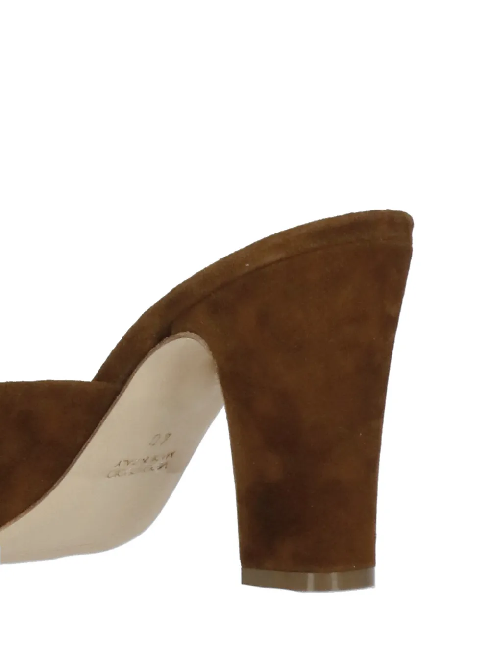 Julie Dee suede block-heel sandals Bruin
