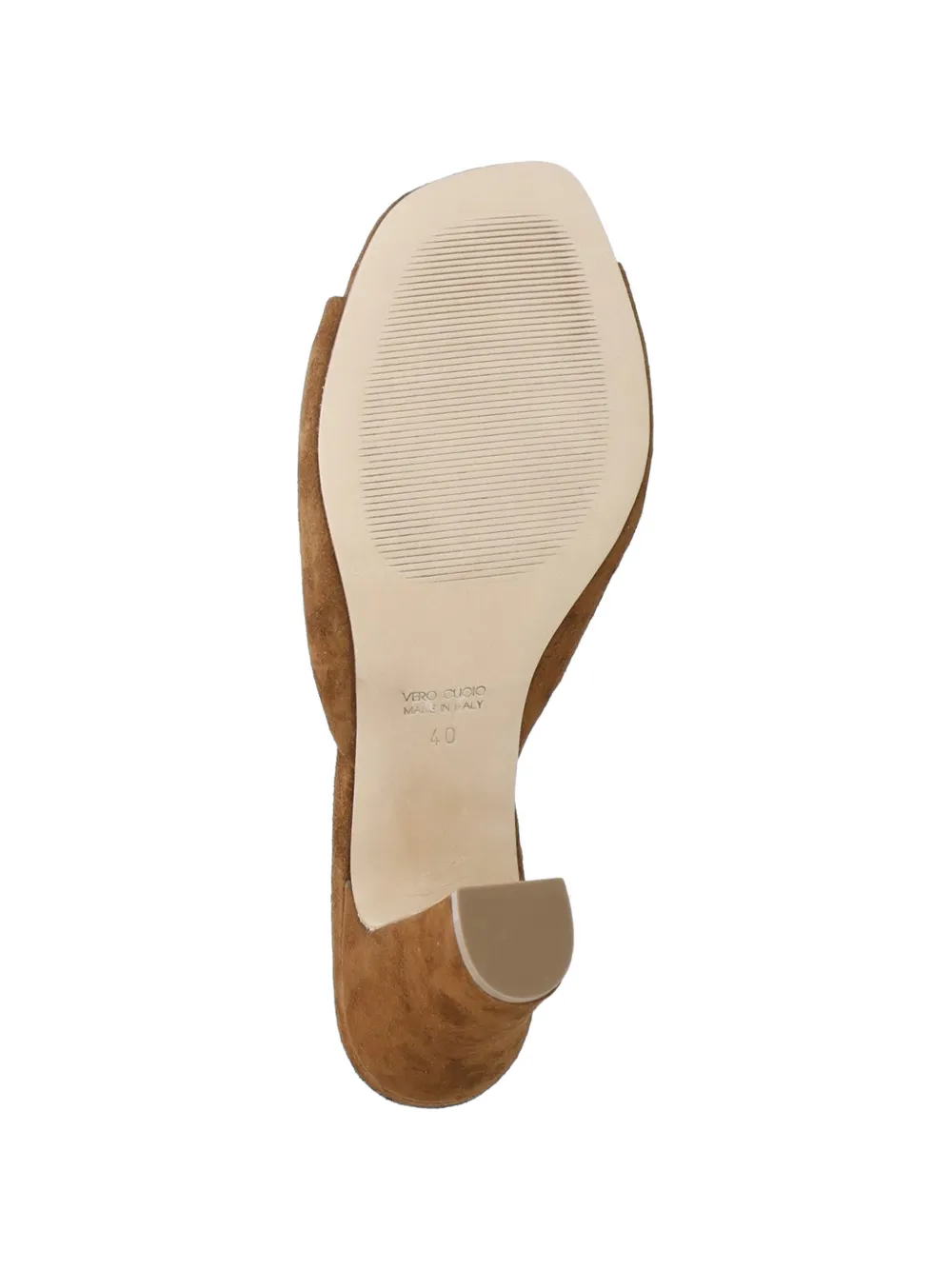 Julie Dee suede block-heel sandals Bruin