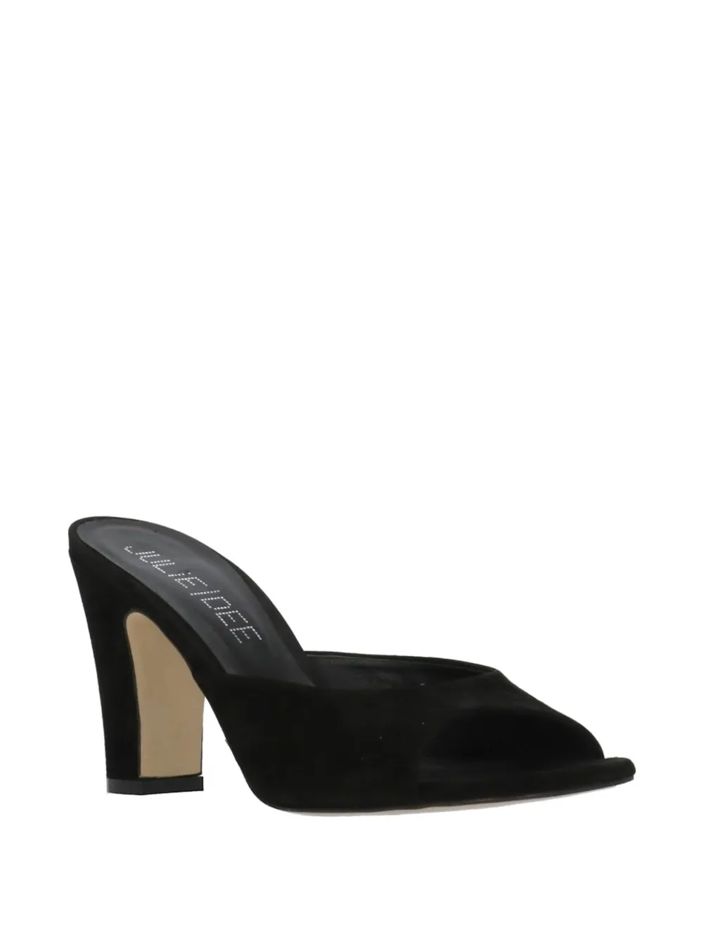 Julie Dee suede heeled sandals Zwart