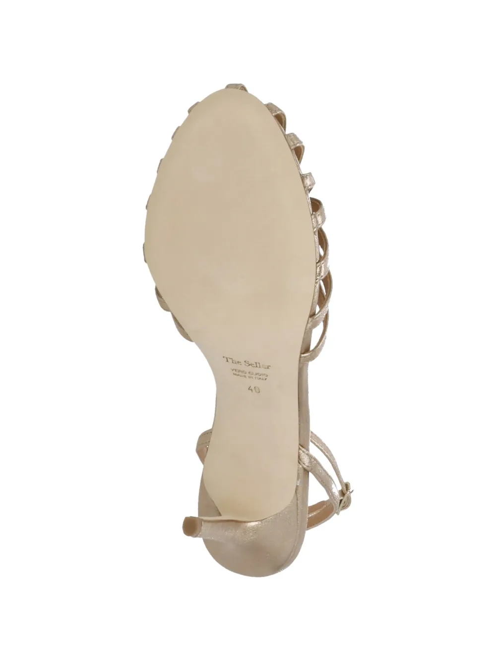 The Seller strappy stiletto-heel sandals Goud