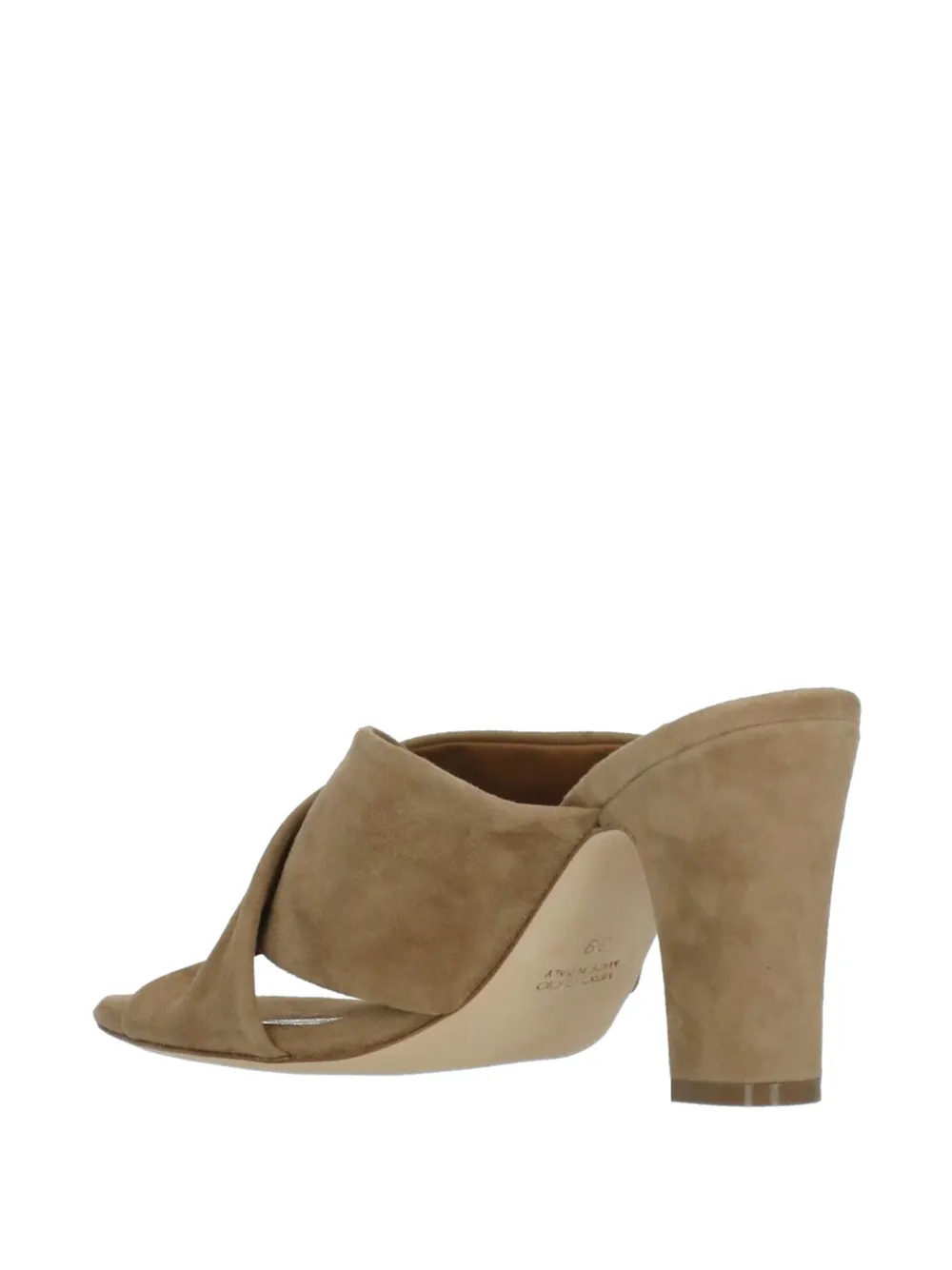 Julie Dee criss-cross suede sandals Beige