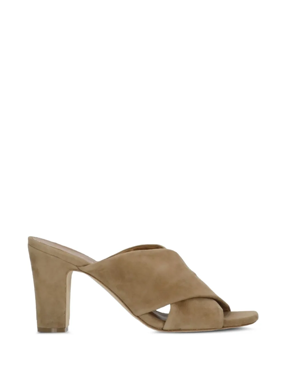 Julie Dee criss-cross suede sandals Beige