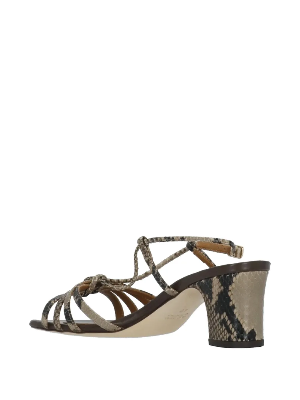 Julie Dee snake-effect heeled sandals Bruin
