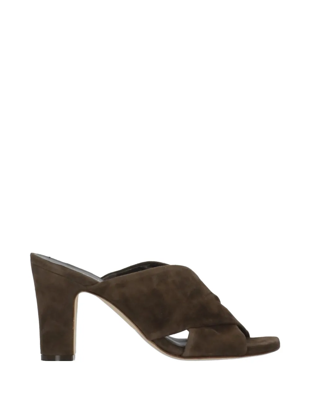 Julie Dee suede crossover sandals - Marrone