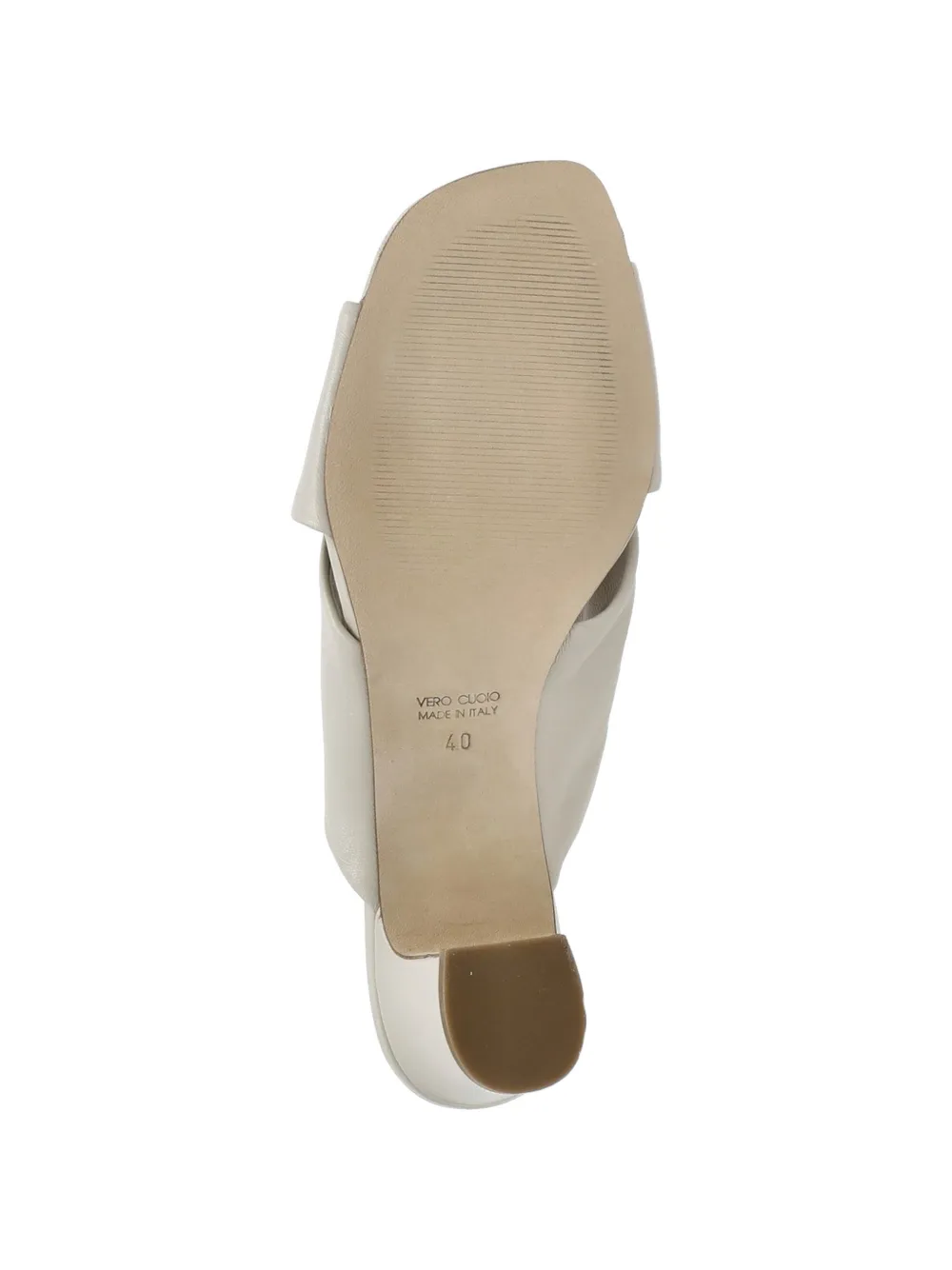 Julie Dee crossover-strap block-heel sandals Beige