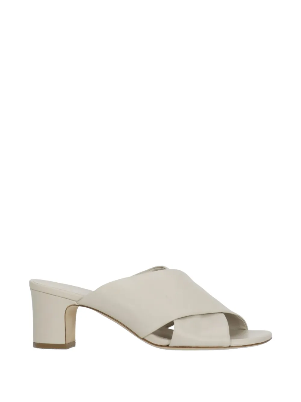 Julie Dee crossover-strap block-heel sandals - Toni neutri