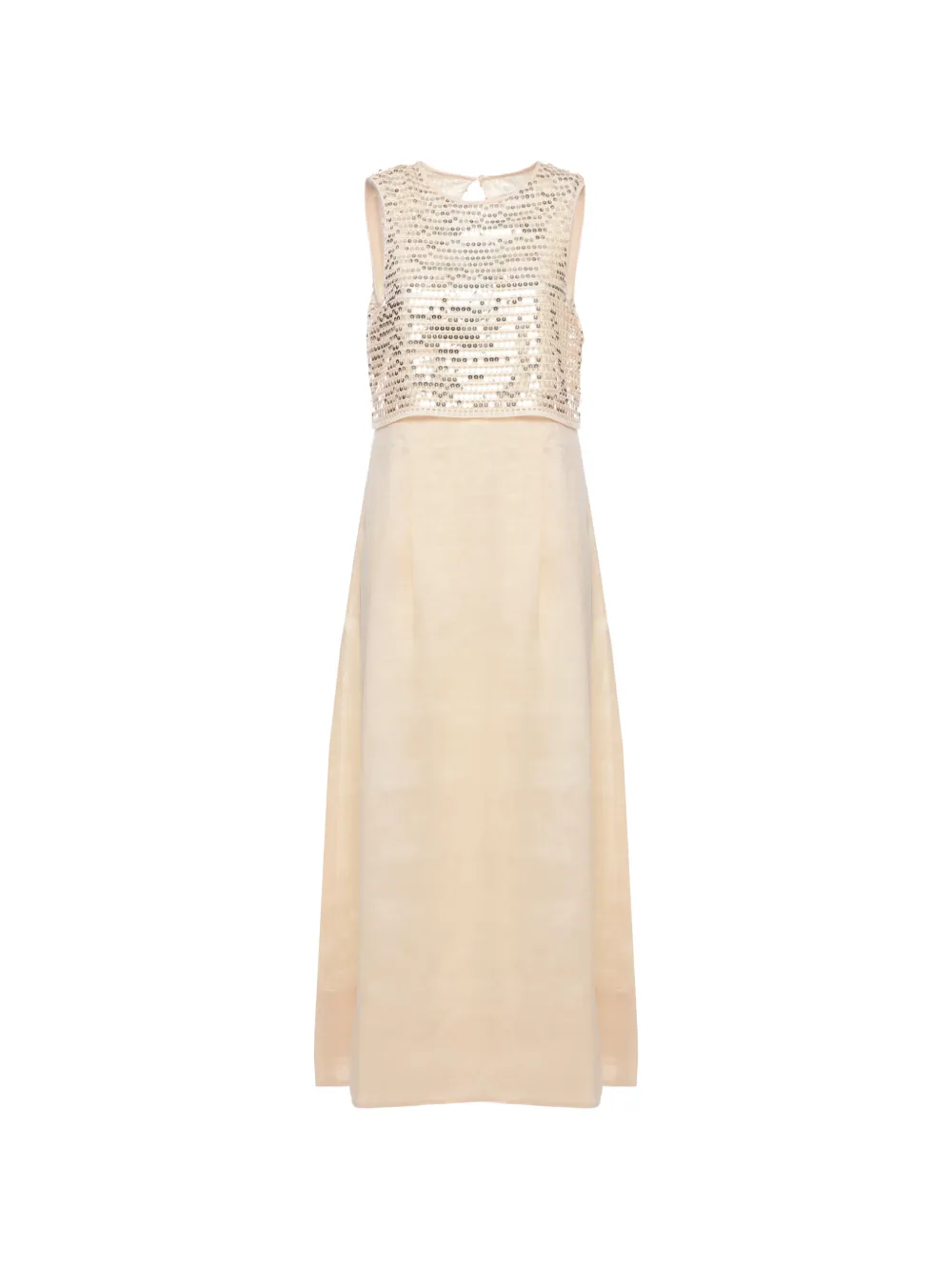 Peserico Aurea sequin-embellished dress - Toni neutri