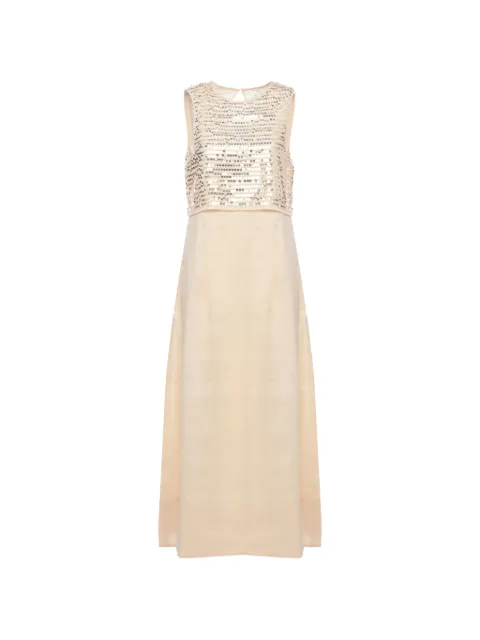 Peserico vestido Aurea bordado con lentejuelas