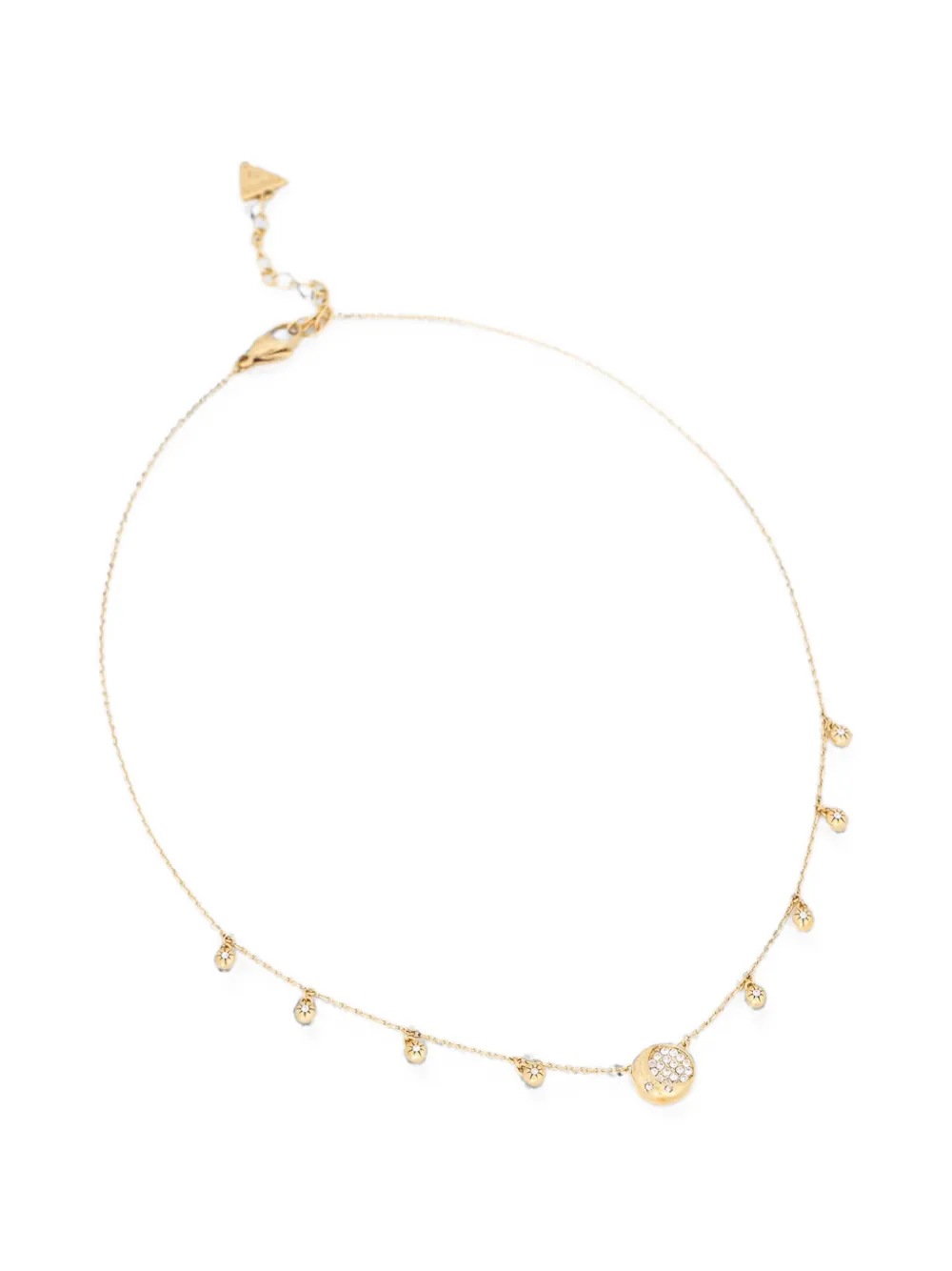 GUESS USA Aurora crystal-embellished charm necklace - Oro