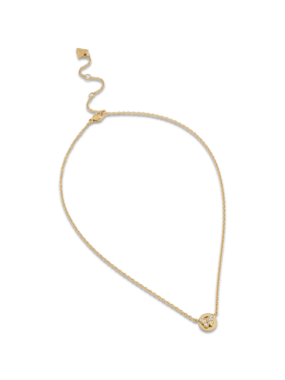GUESS USA Butterfly crystal-embellished necklace - Oro