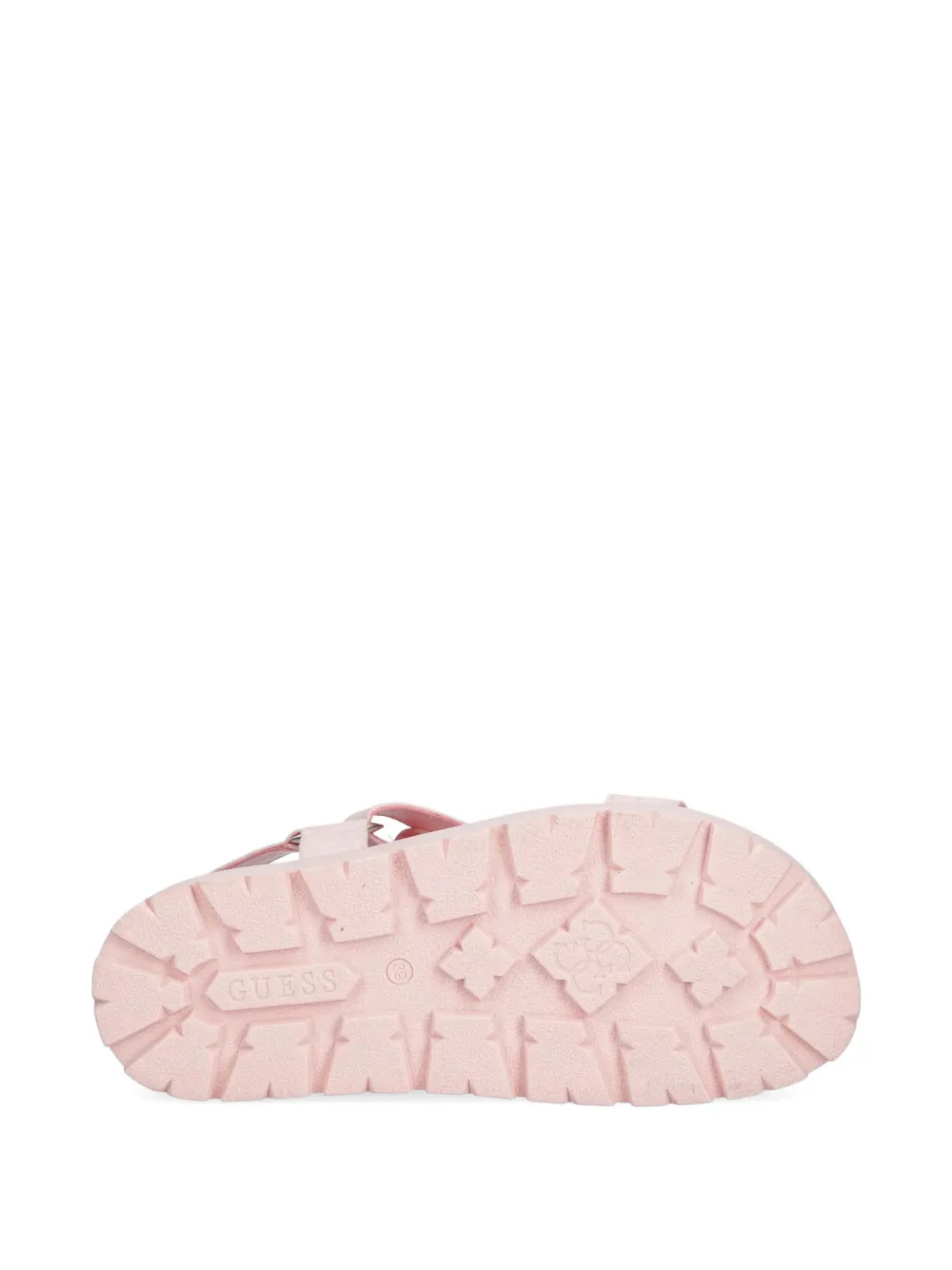 GUESS USA Fetta logo-plaque sandals Roze