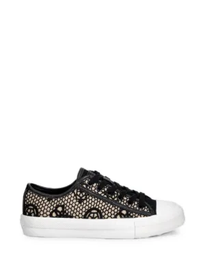 GUESS USA モノグラム レースアップ スニーカー | ニュートラル