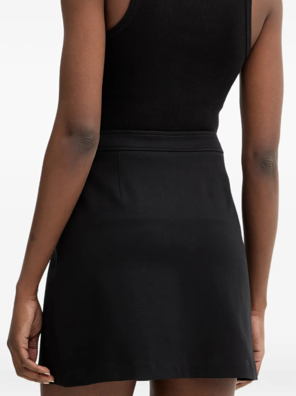 GUESS USA Mini-rok met verfraaide knoop Zwart