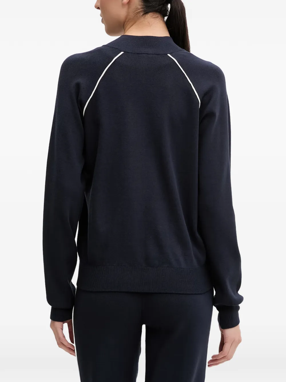 GUESS USA Sweater met raglan mouwen en afwerking Blauw