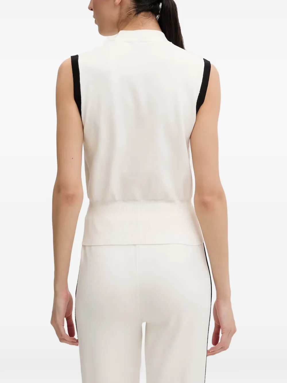 GUESS USA Tanktop met contrasterende afwerking Beige