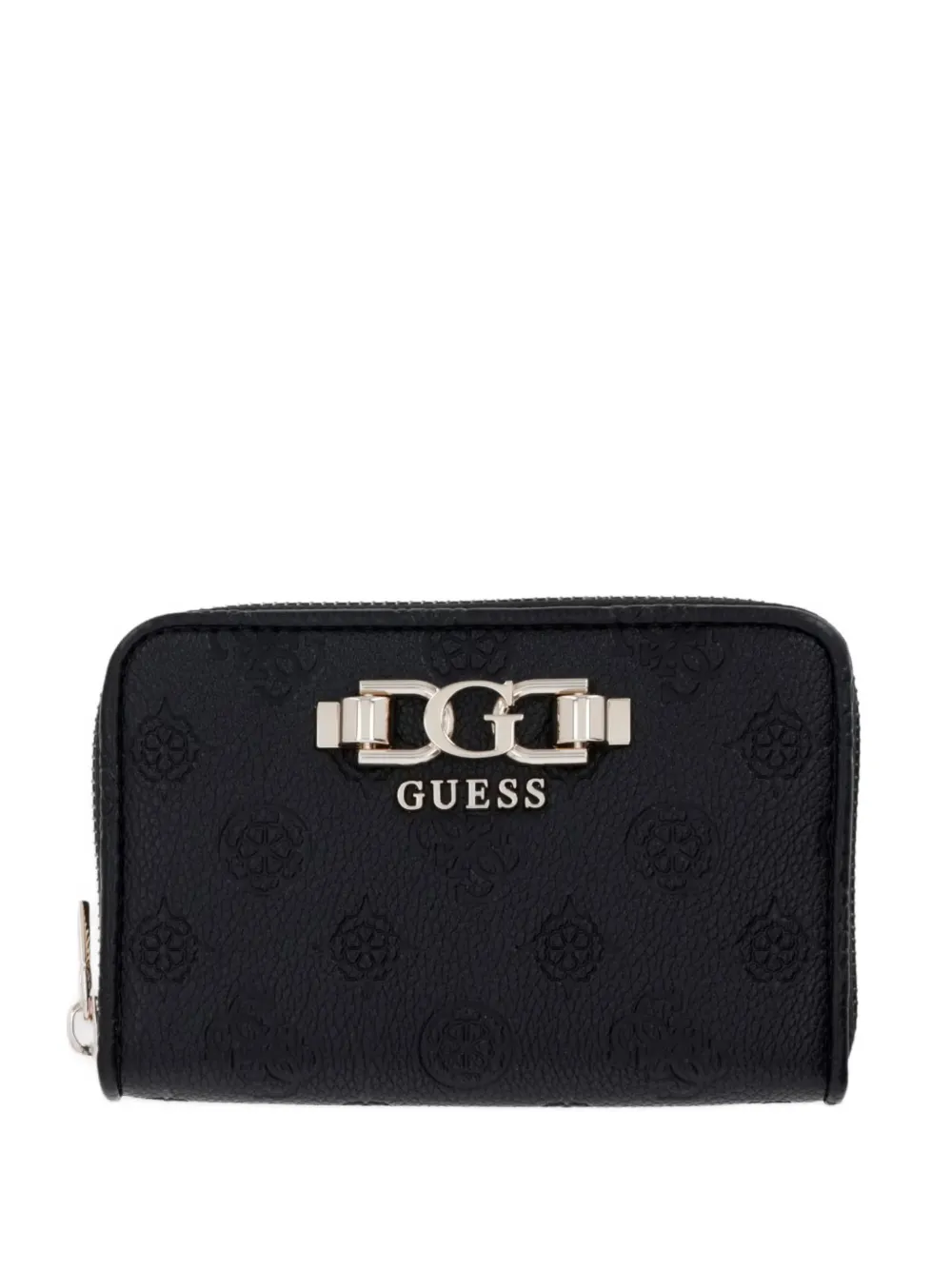 GUESS USA Anise logo-embossed zip-around wallet - Nero