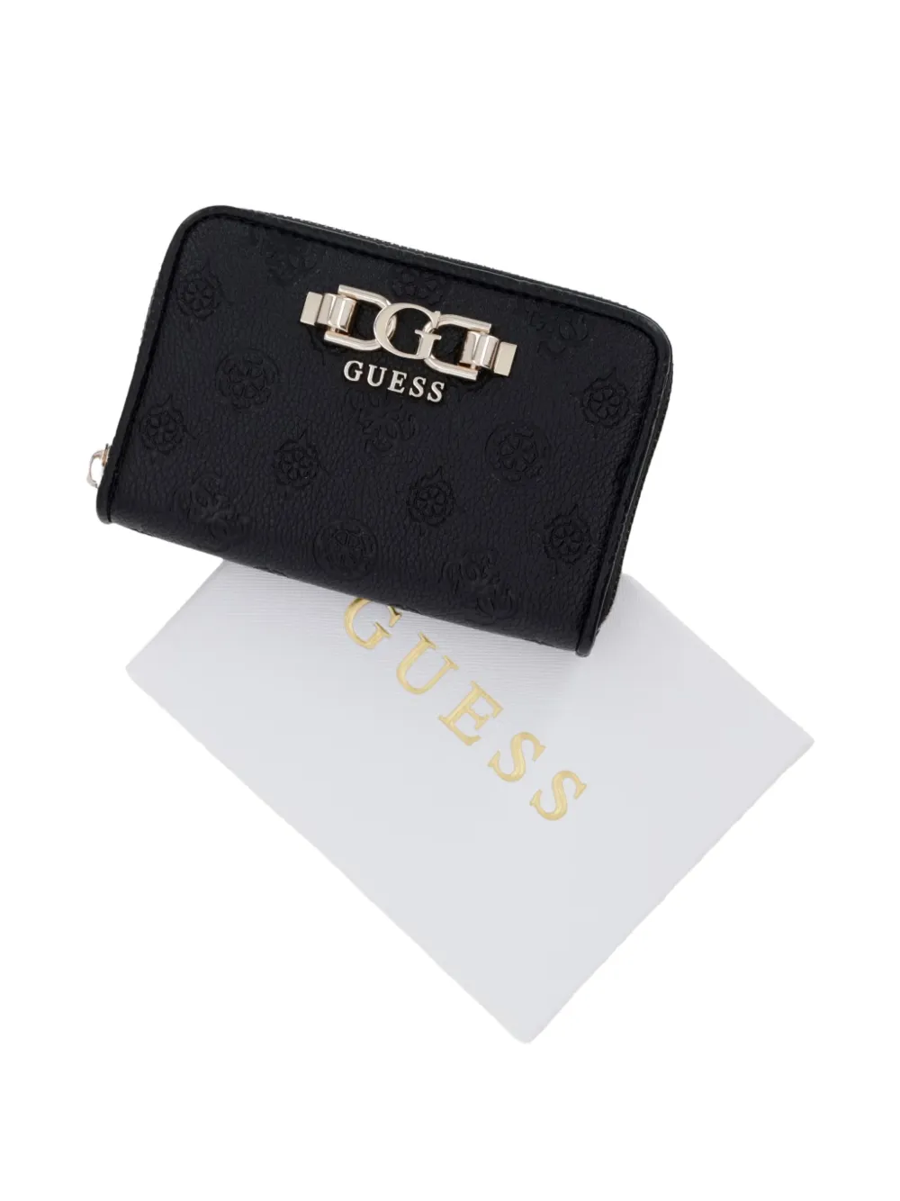 GUESS USA Anise portemonnee met logo-reliëf Zwart