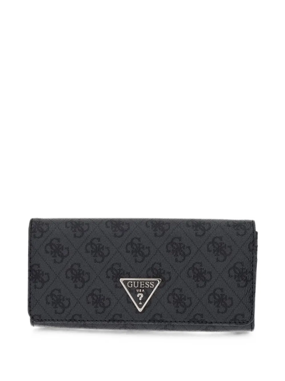 GUESS USA logo-print plaque wallet - Nero