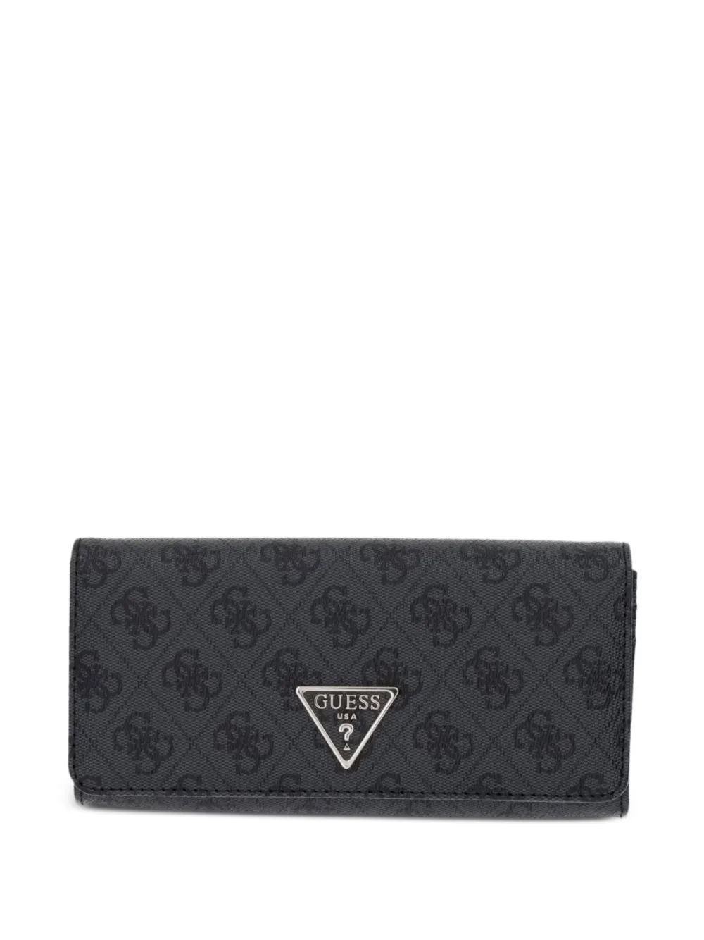 GUESS USA logo-print plaque wallet - Nero