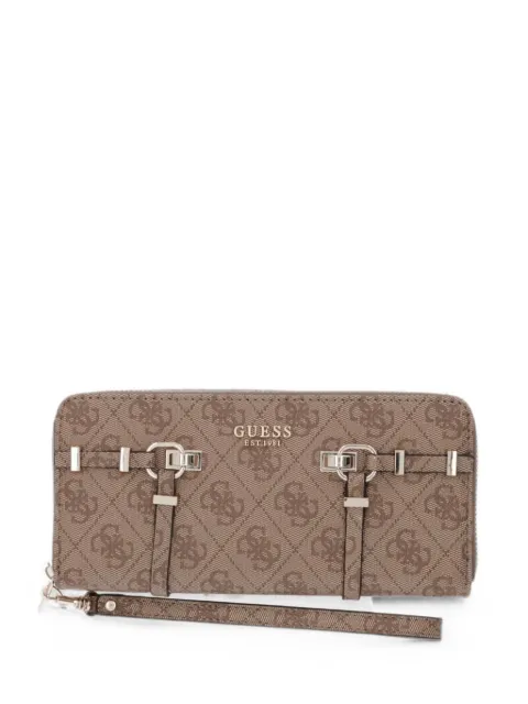 GUESS USA monogram-print buckle-detail wallet