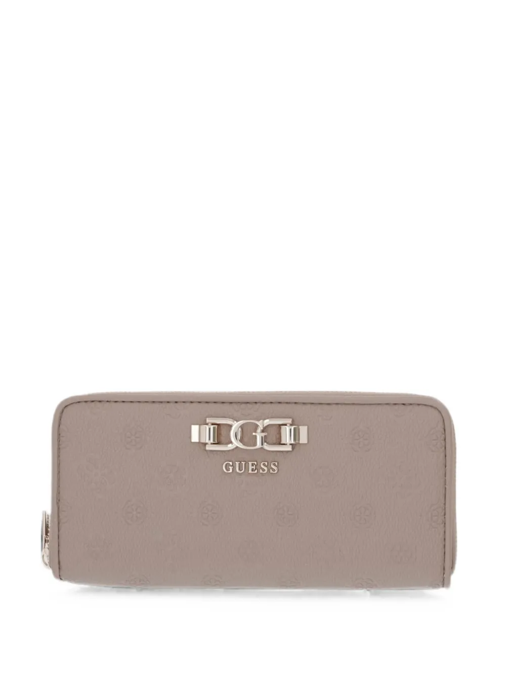 GUESS USA Anise logo-embossed zip-around wallet - Toni neutri