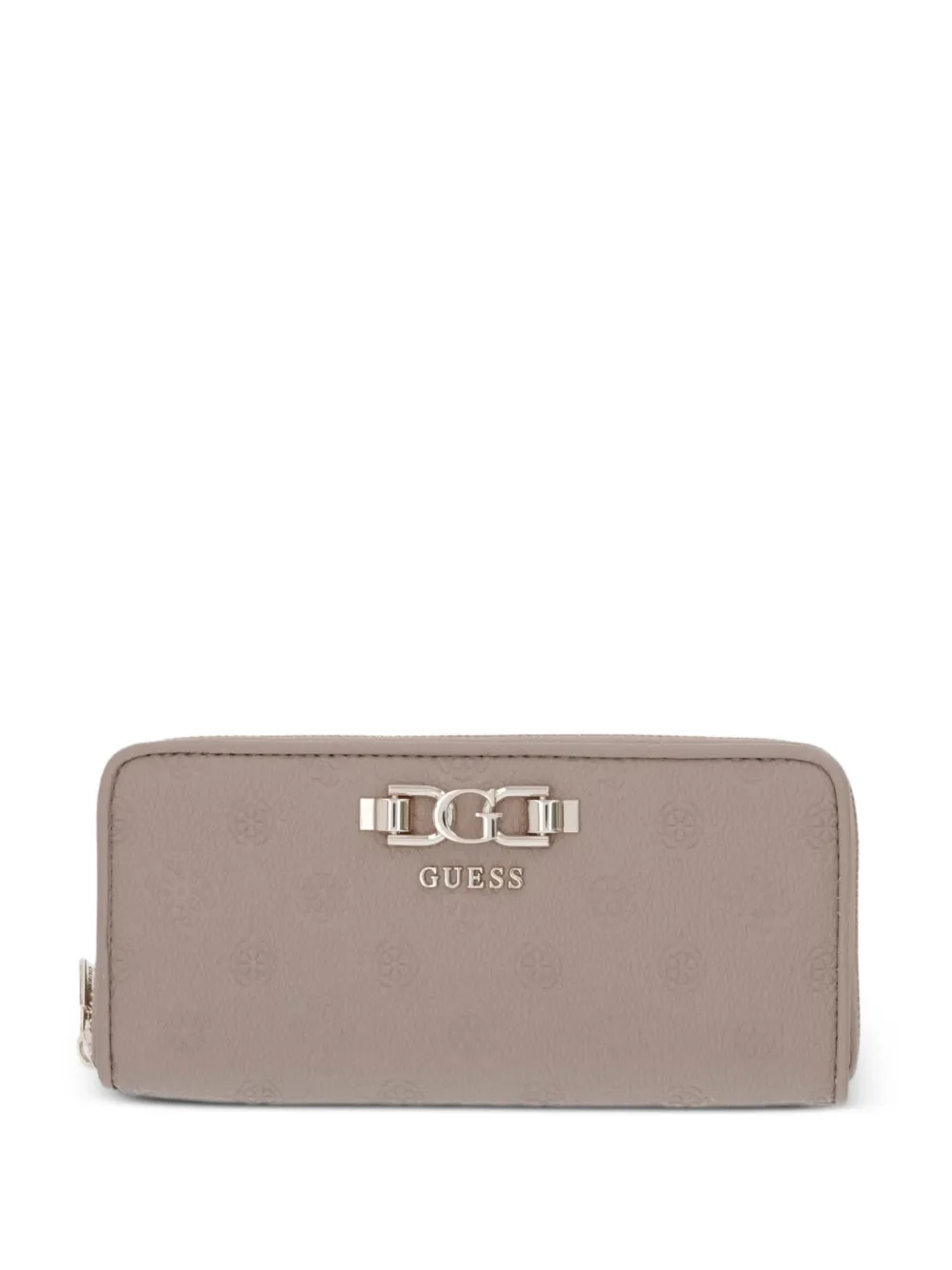 GUESS USA Anise logo-embossed zip-around wallet - Toni neutri