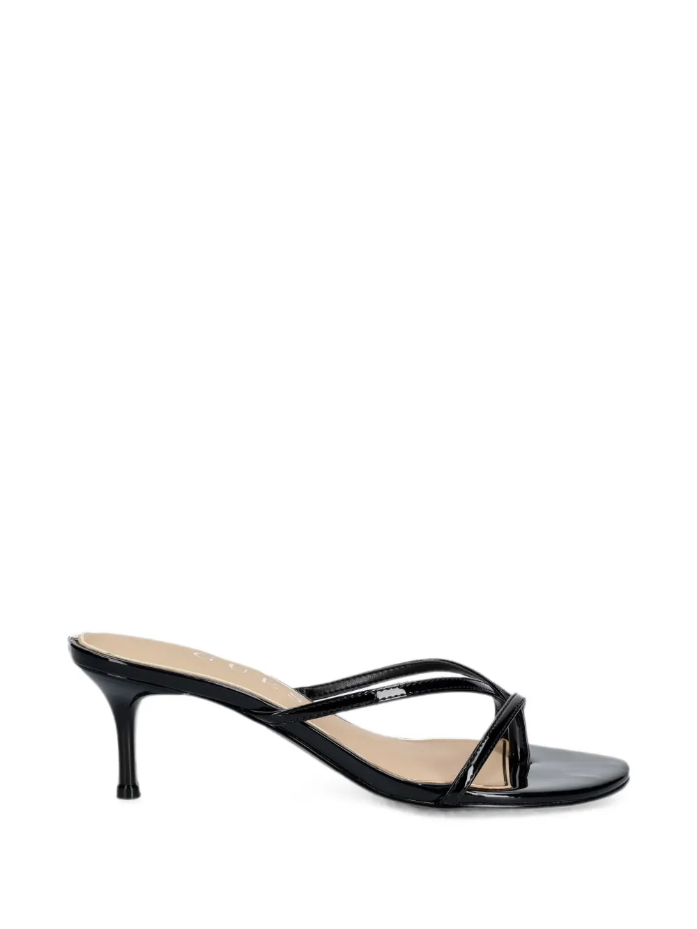 GUESS USA Gazey patent-finish strappy sandals - Nero