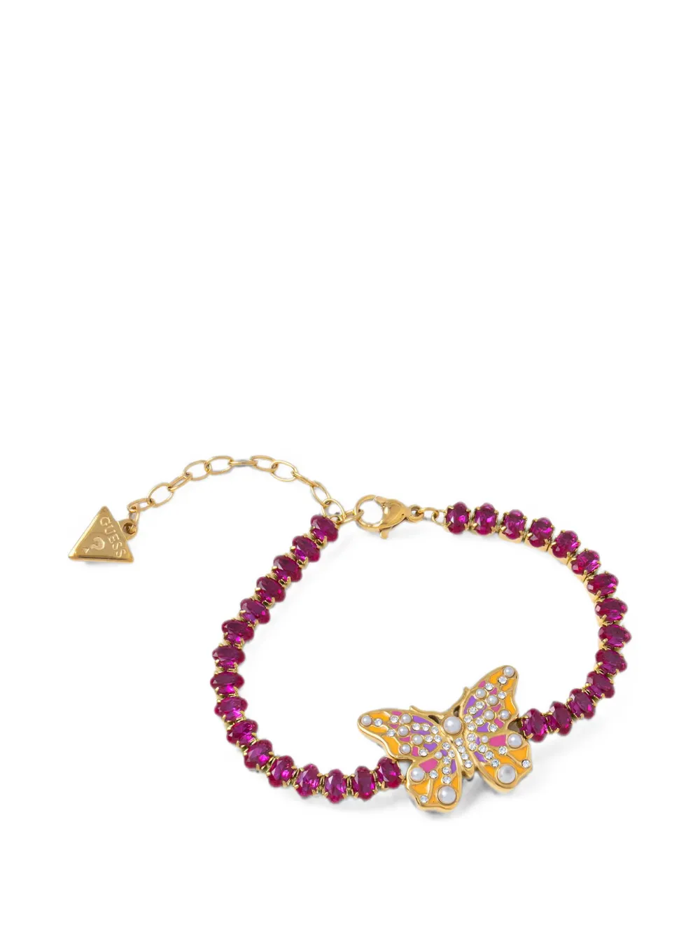 GUESS USA Butterfly crystal-embellished bracelet - Oro