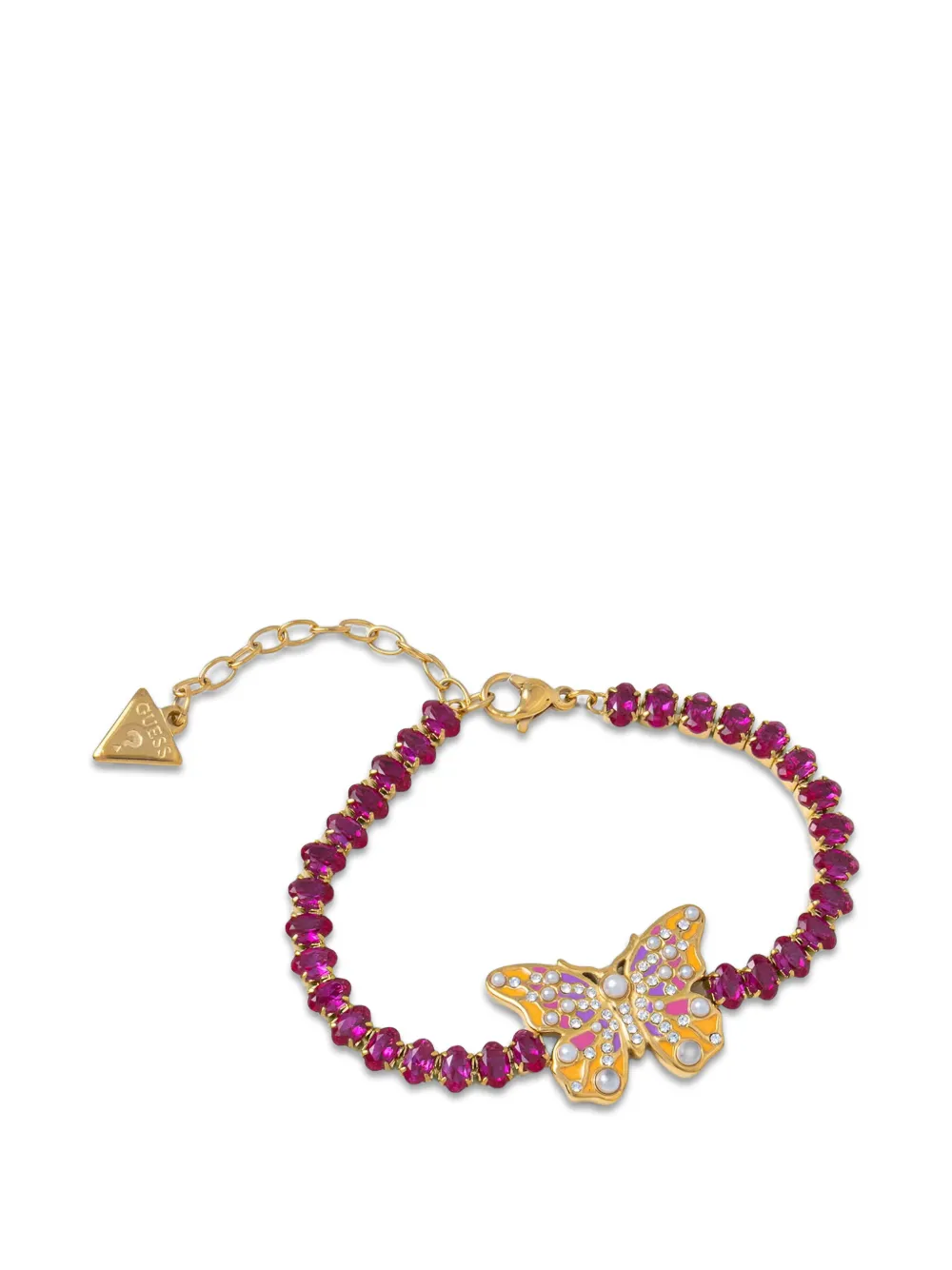 GUESS USA Butterfly crystal-embellished bracelet - Oro
