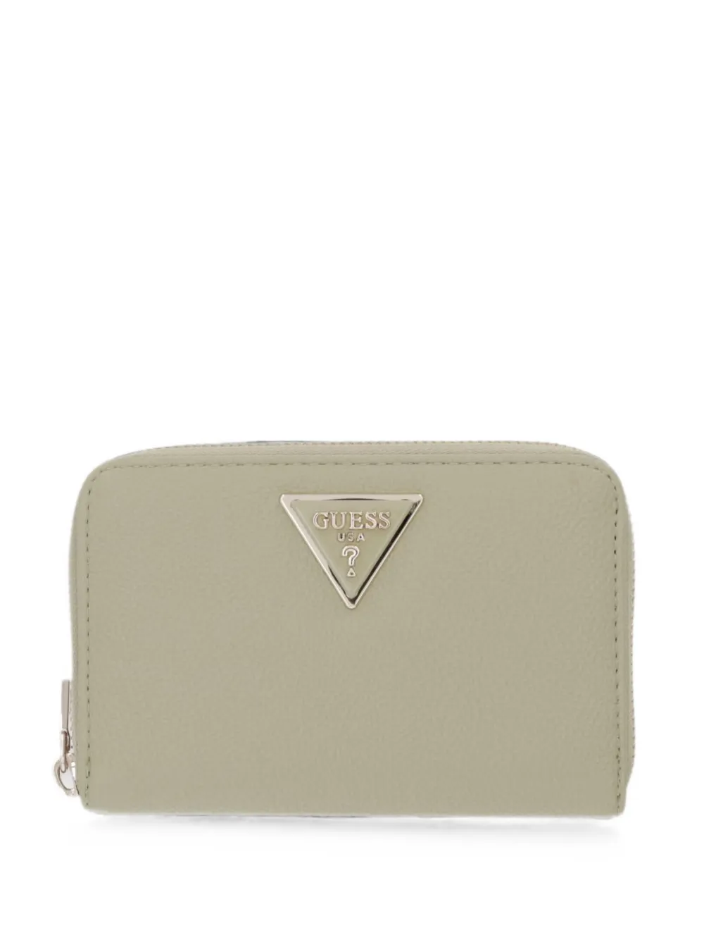GUESS USA Laurel logo-plaque zip-around wallet - Verde