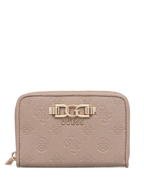 GUESS USA Anise logo-embossed wallet