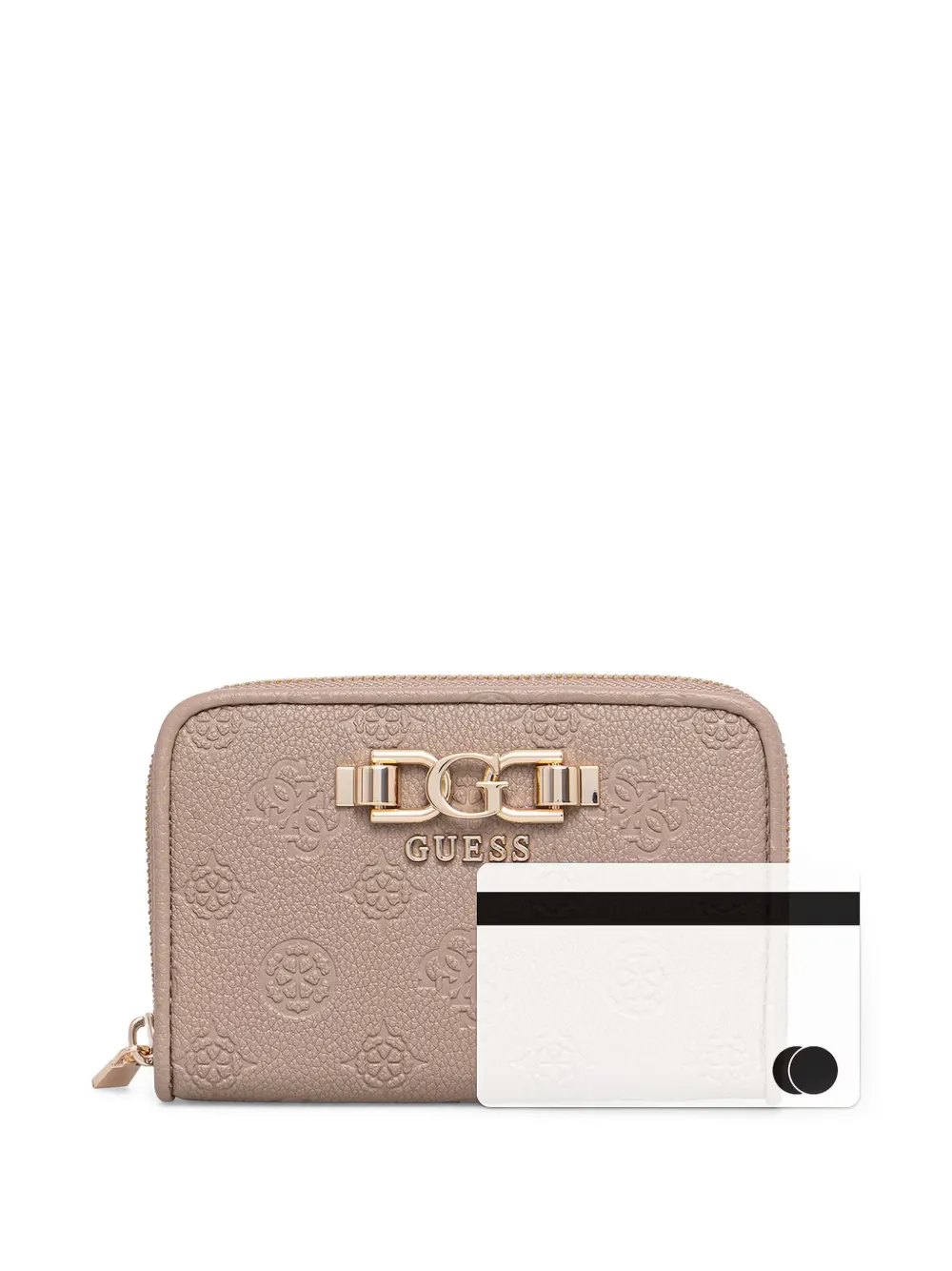 GUESS USA Anise portemonnee met logo-reliëf Beige