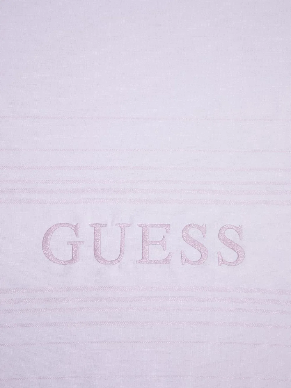 GUESS USA Strandlaken met geborduurd logo en franje Roze