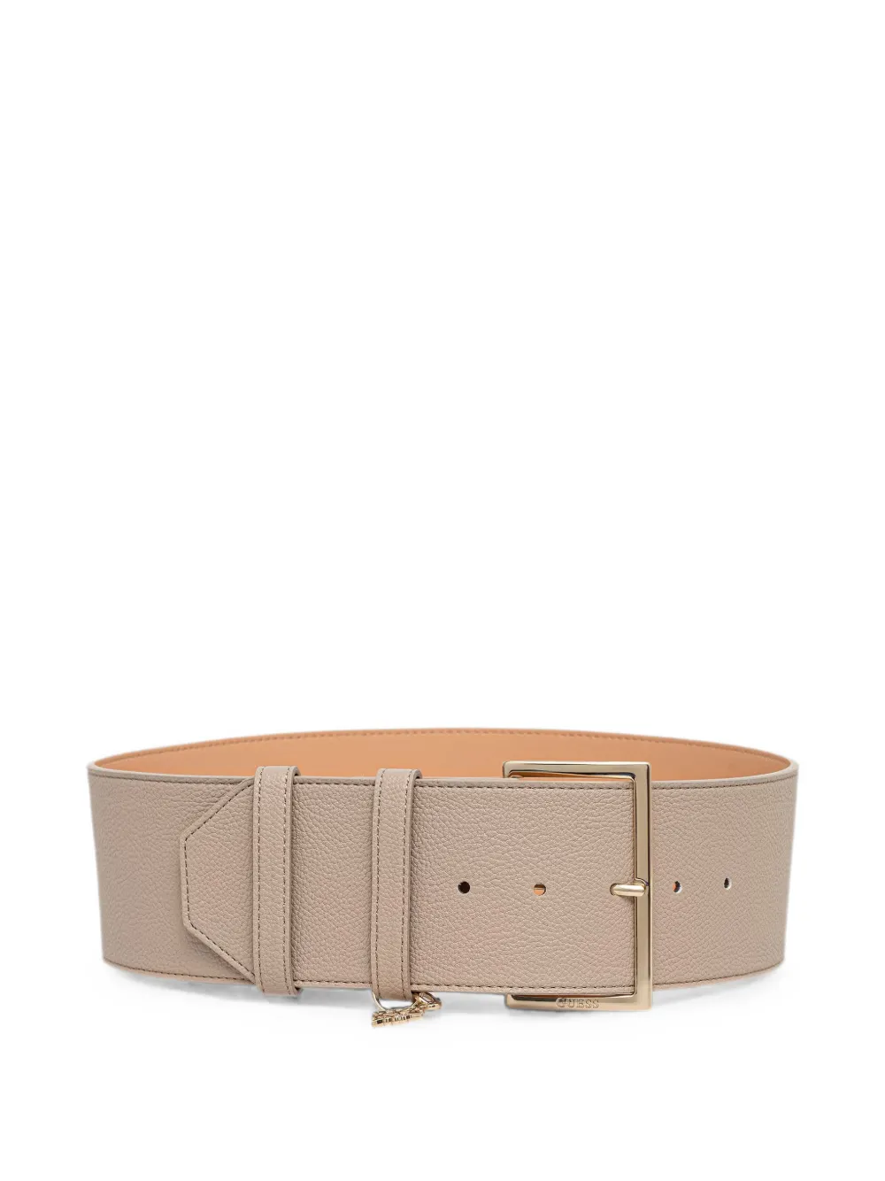 GUESS USA Danya logo-charm pebbled-effect belt - Toni neutri