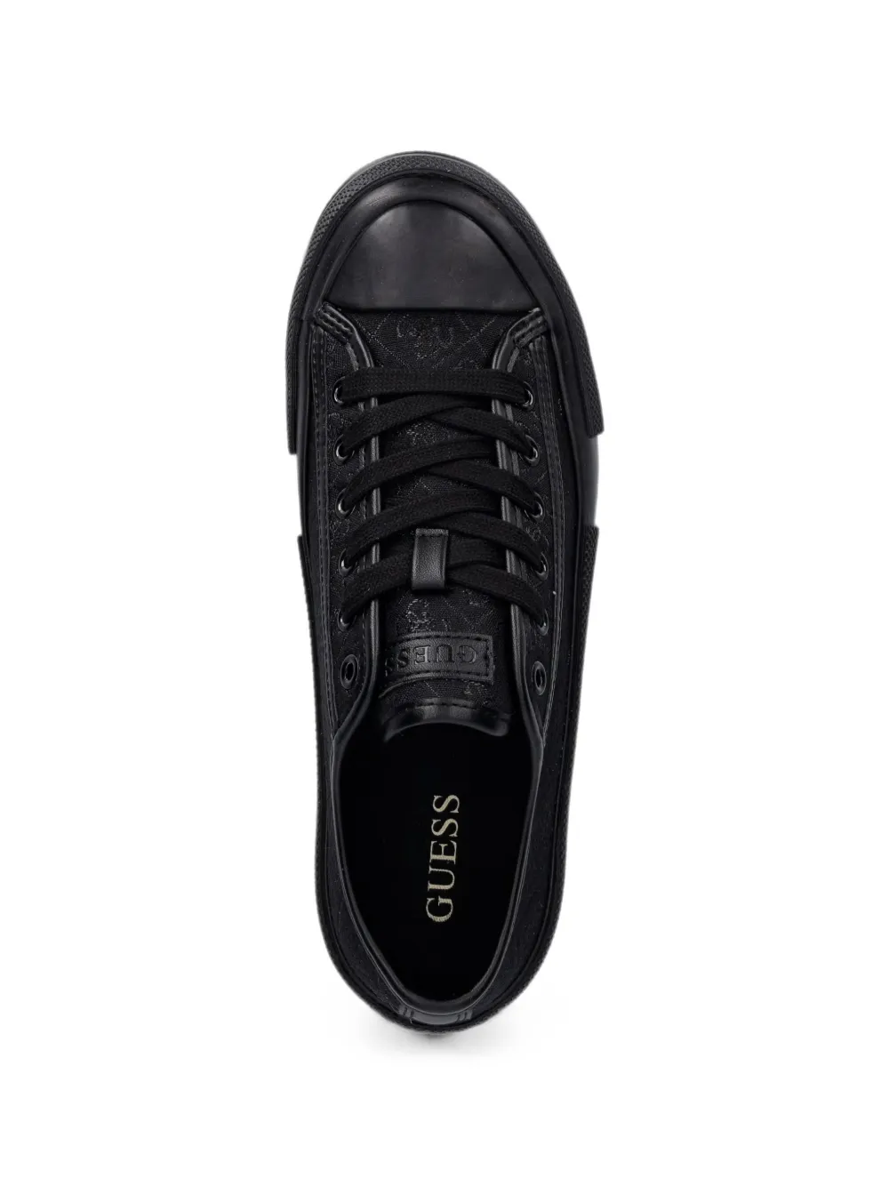 GUESS USA Carey logo-monogram low-top sneakers Zwart
