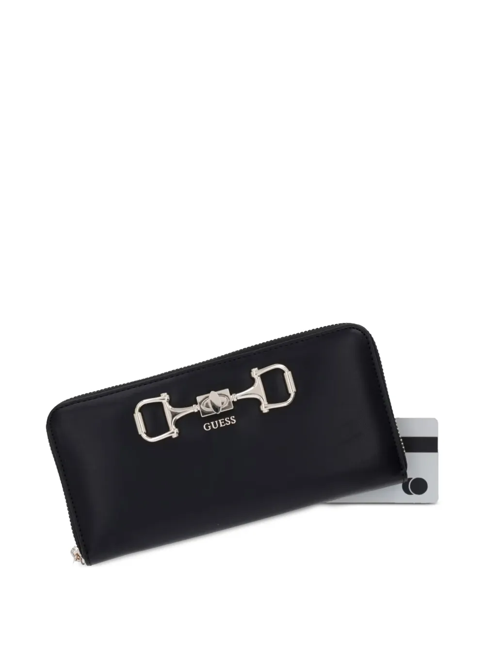 GUESS USA Janie portemonnee met horsebit detail Zwart