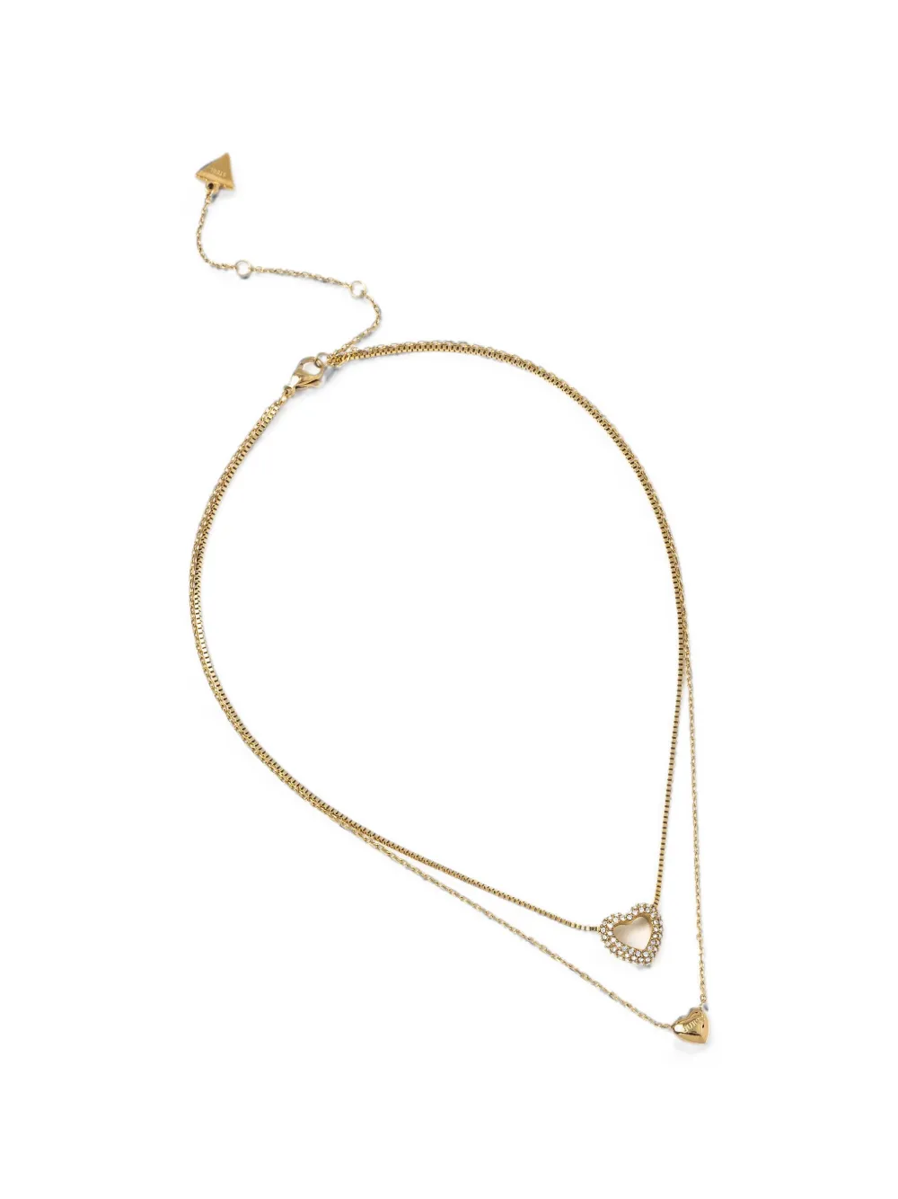 GUESS USA layered heart-pendant necklace - Oro