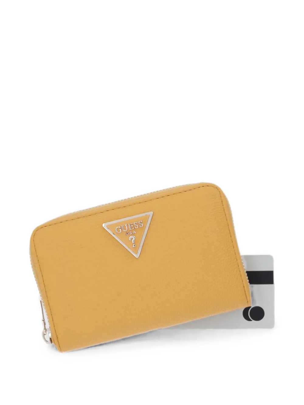 GUESS USA Laurel portemonnee met triangel-logo Geel