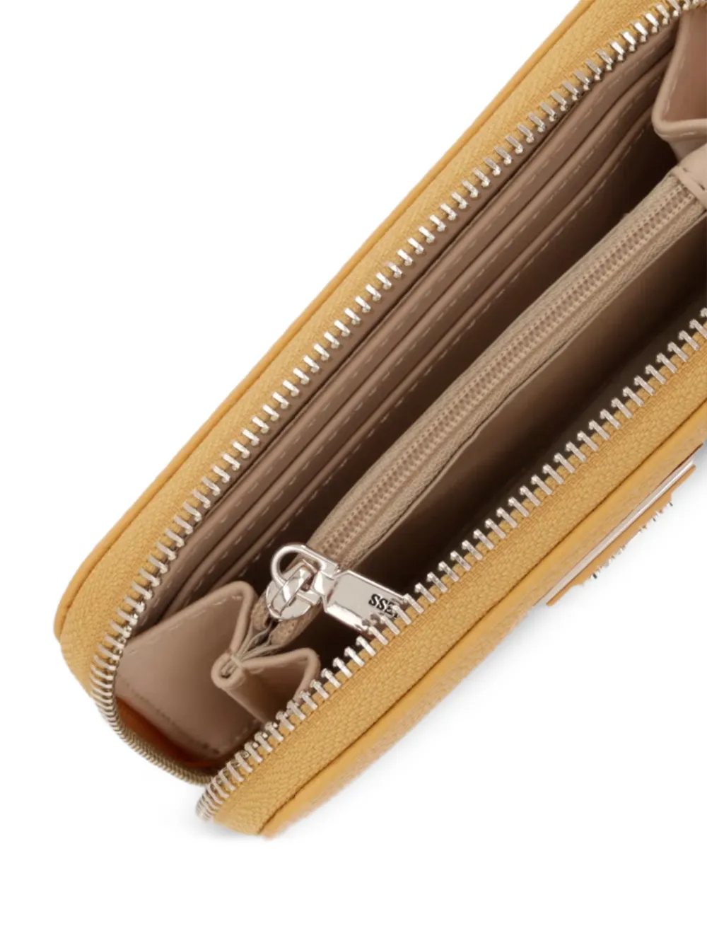 GUESS USA Laurel portemonnee met triangel-logo Geel