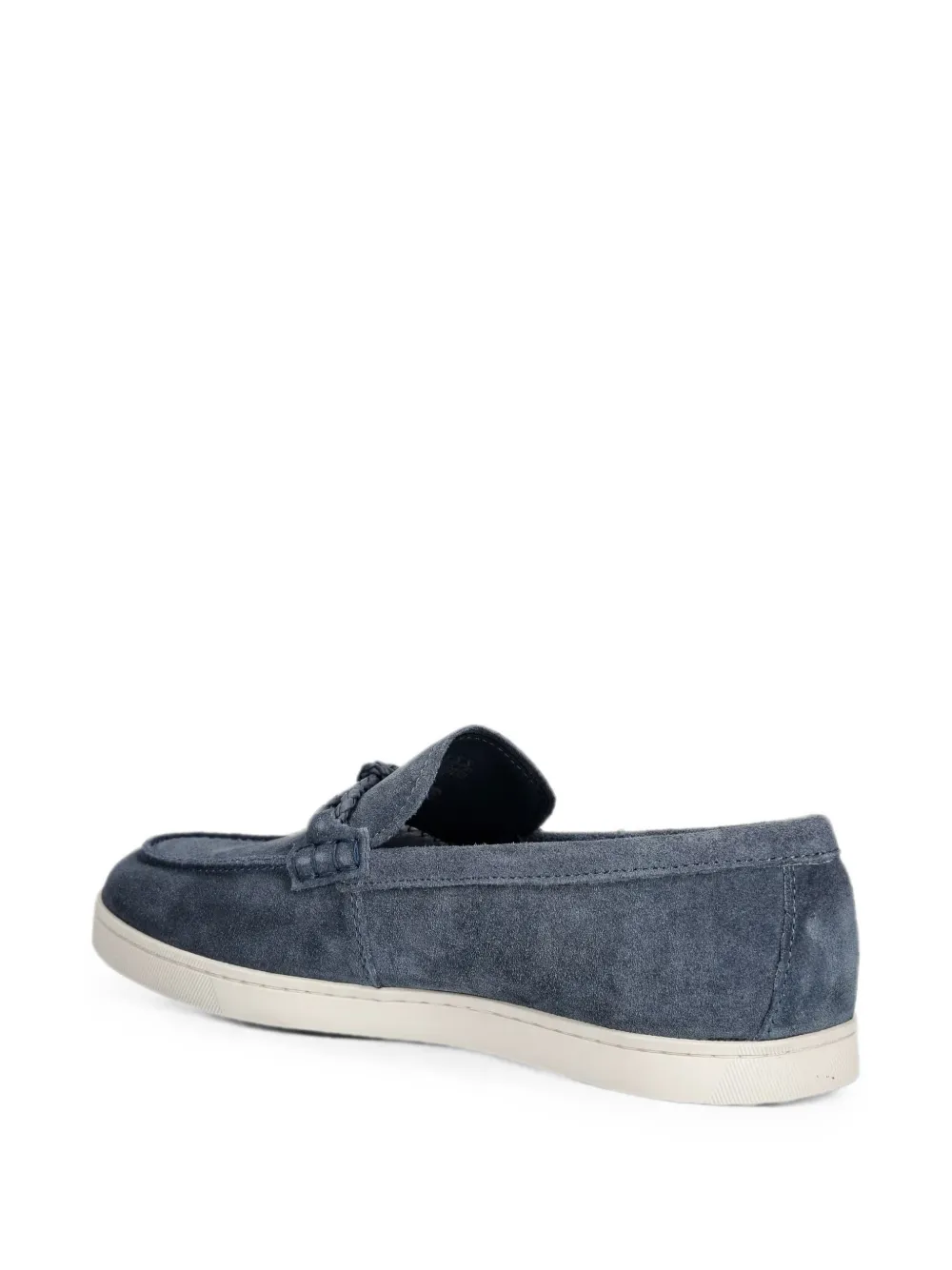 GUESS USA Heaws suède loafers met logoplakkaat Blauw