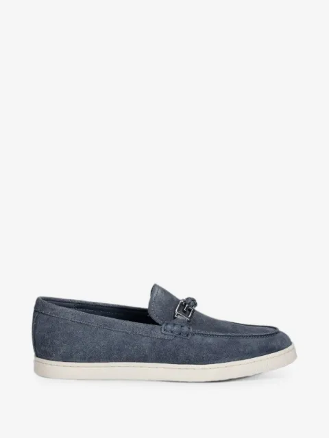 GUESS USA Heaws logo-plaque suede loafers