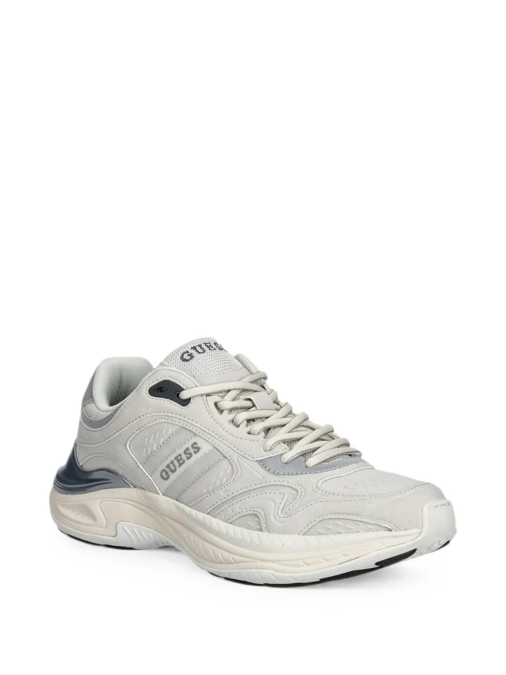 GUESS USA Squan panelled logo-print sneakers Grijs