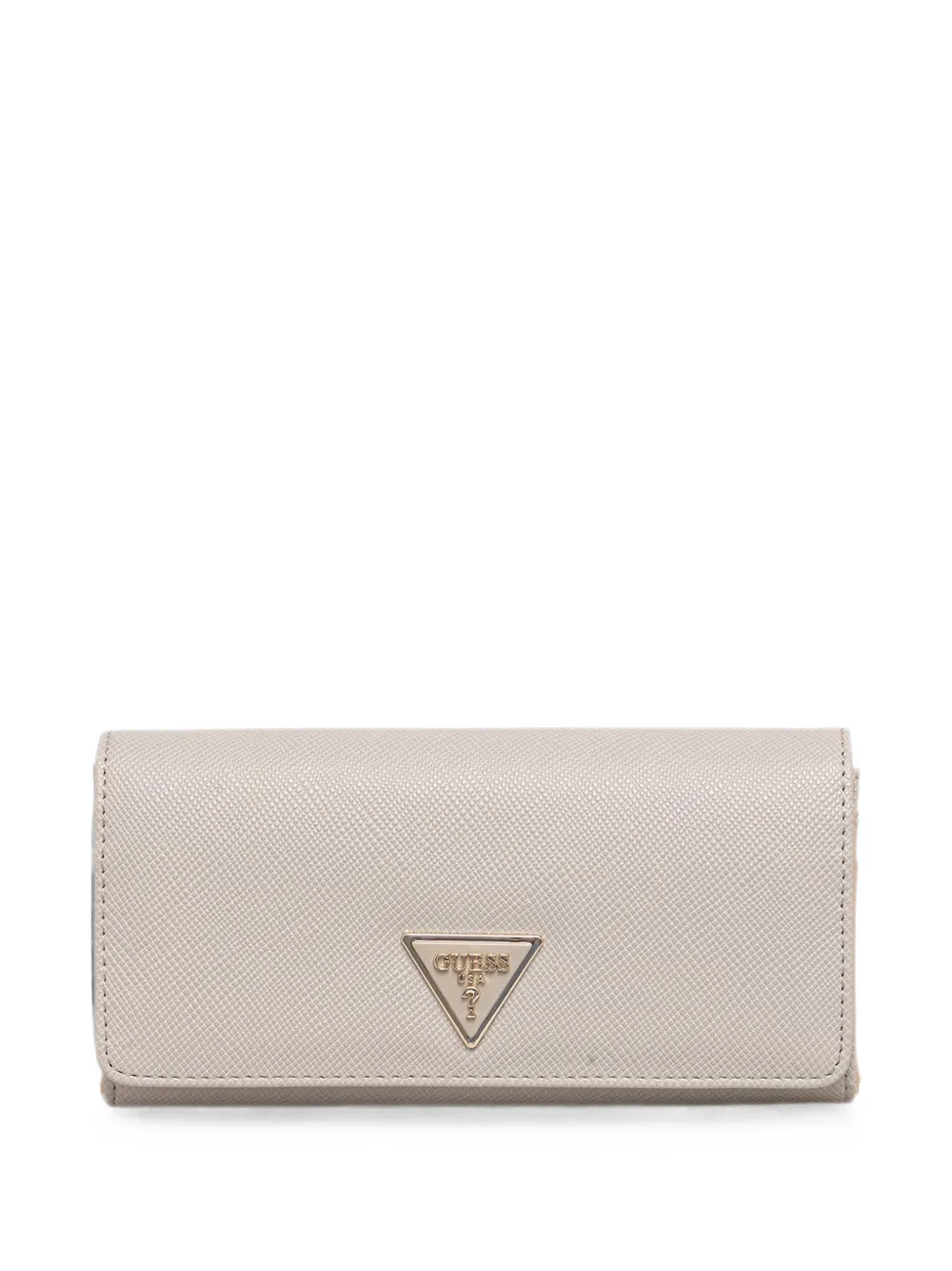 GUESS USA Laurel logo-plaque saffiano-effect wallet - Toni neutri